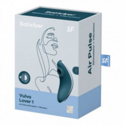 Satisfyer Vulva Lover 1 Air Pulse Stimulator + Vibration Klitorio stimuliatorius Blue