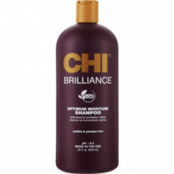 CHI Deep Brilliance Optimum Moisture Shampoo Drėkinamasis šampūnas su alyvuogių ir Monoi aliejais 355ml