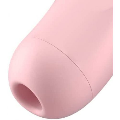 Satisfyer Curvy 2+ Air Pulse Stimulator + Vibration Klitorio stimuliatorius Pale Pink