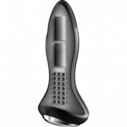 Satisfyer Rotator Plug 1+ Plug Vibrator Analinis kaištis Black