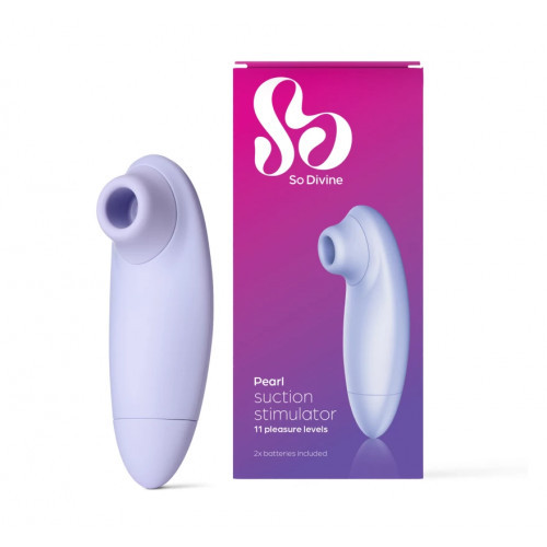 So Divine Pearl Clitoral Suction Stimulator Klitorio stimuliatorius Purple