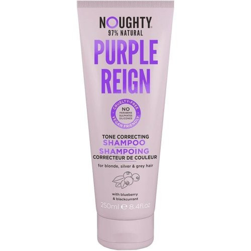 Noughty Purple Reign Shampoo Geltonus plaukų atspalvius koreguojantis šampūnas su mėlynių ir juodųjų serbentų ekstraktais 250ml