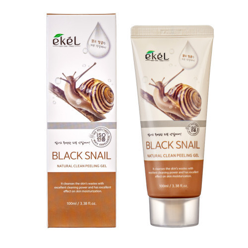 Ekel Peeling Gel Black Snail Veido šveitiklis su sraigių mucinu 180ml